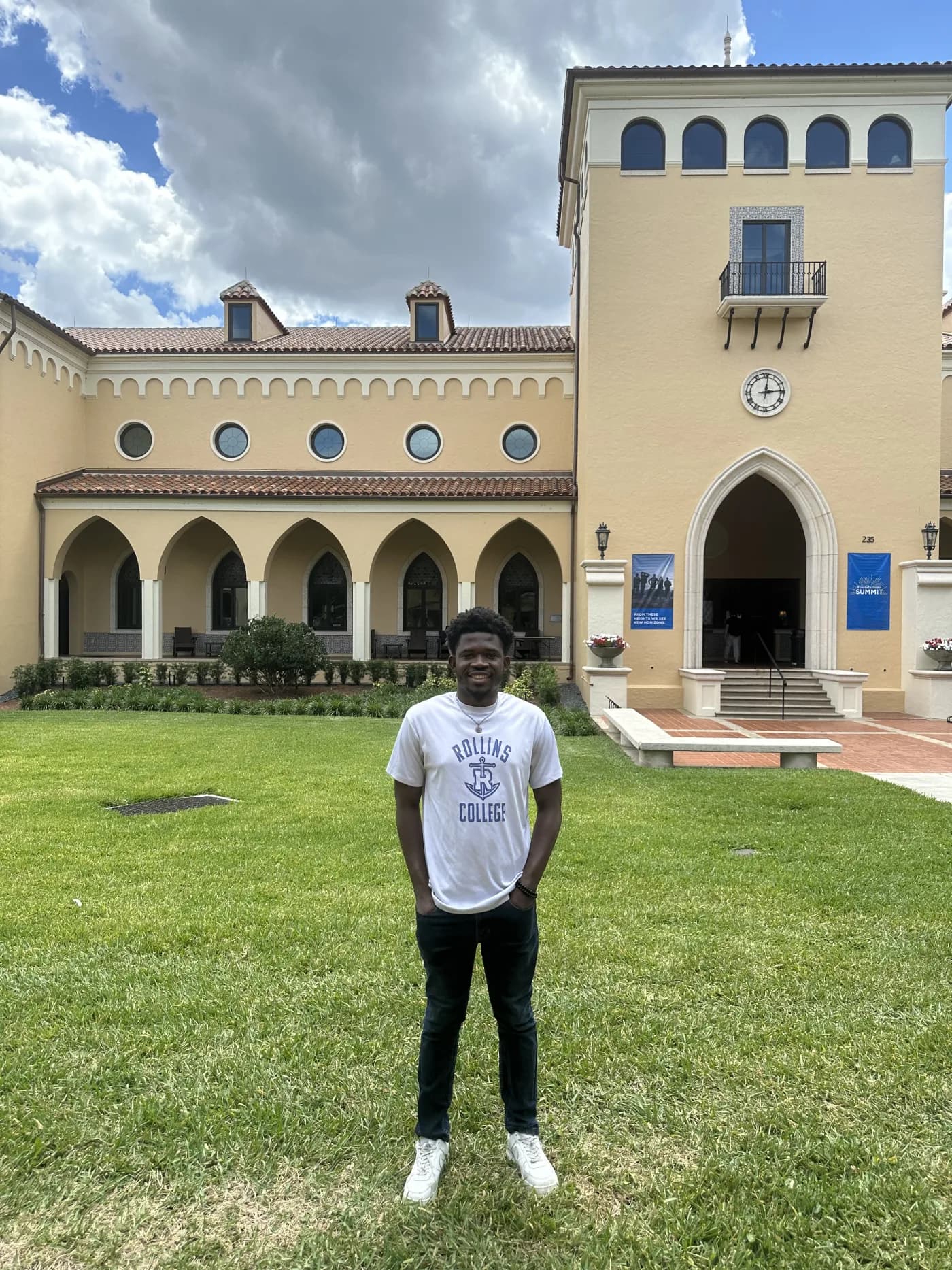 Samuel Sarpong photographed on campus